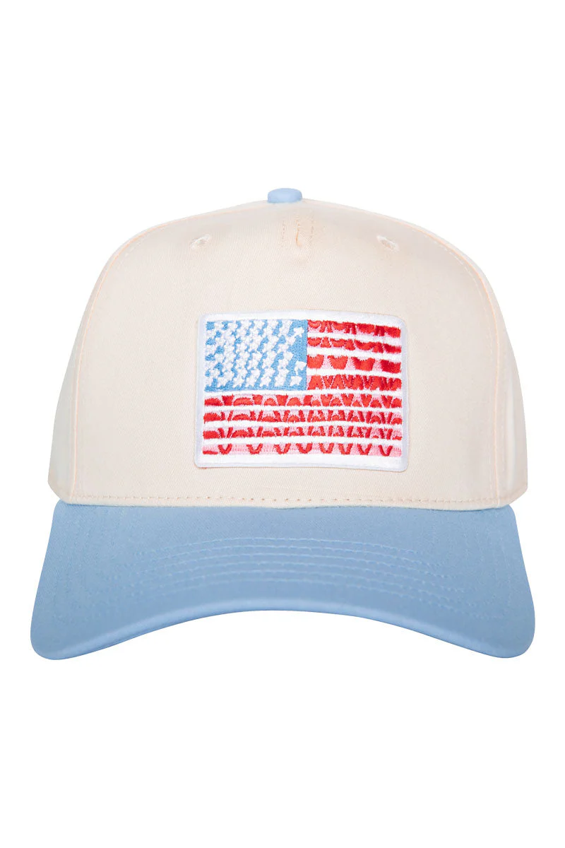 American Flag Vintage Style Hat - Image 3