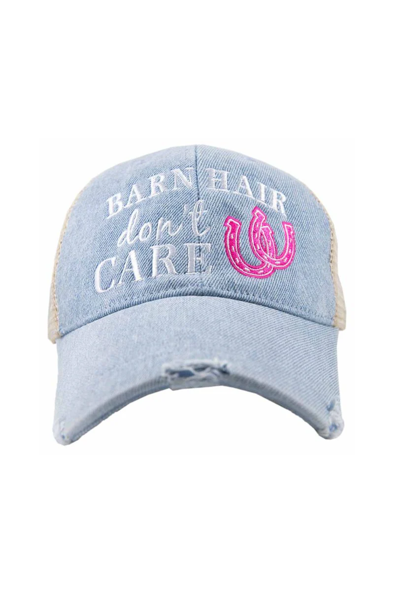 Barn Hair Don't Care Denim Trucker Hat - Image 2