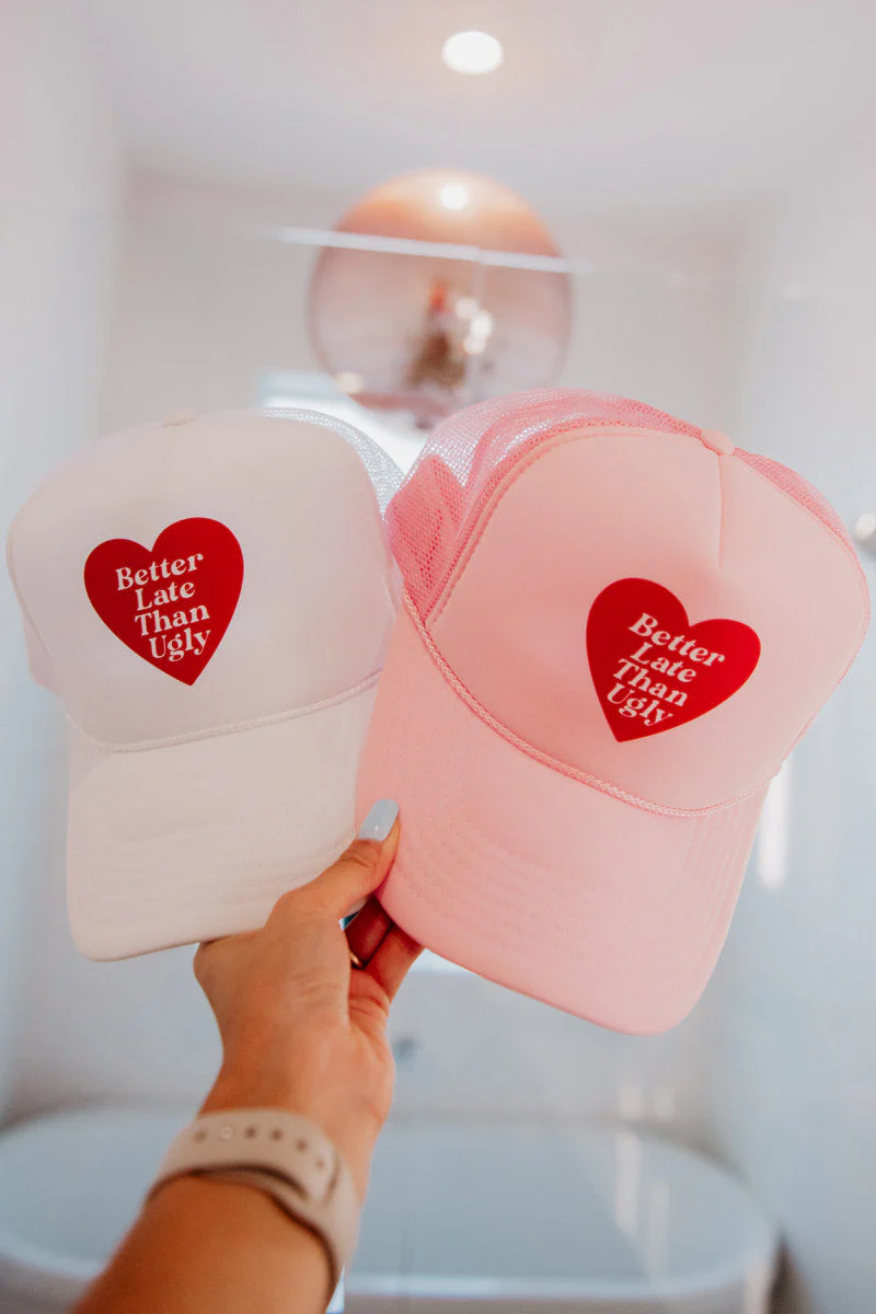 Better Late Than Ugly Foam Trucker Cap - Image 4