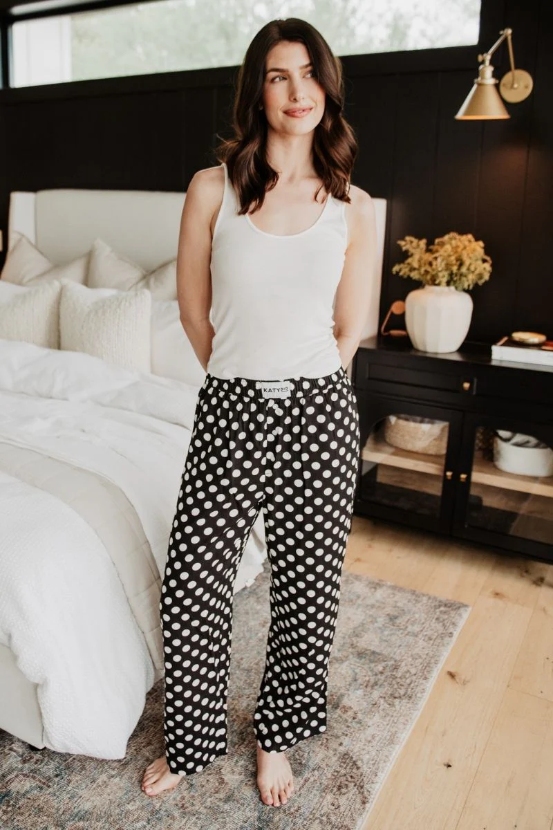 Black & White Polka Dots Boxer Pants - Image 5