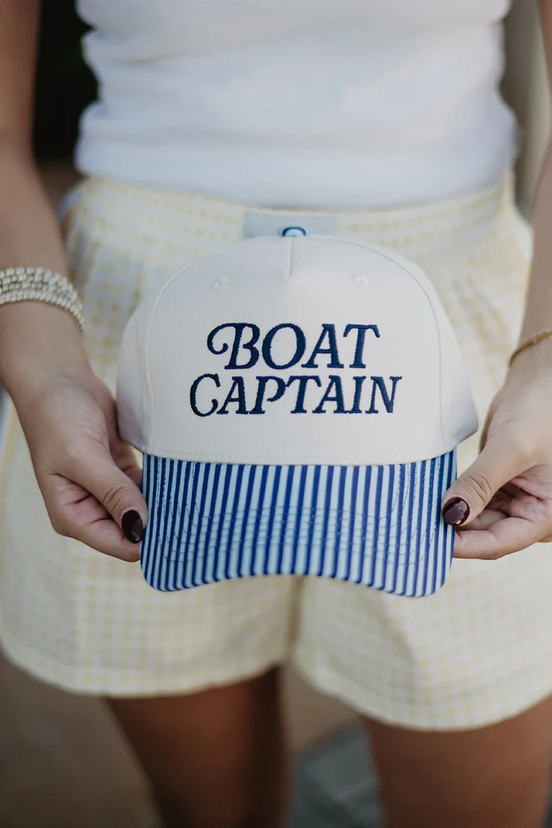 Boat Captain Two-Toned Vintage Hat - Image 2