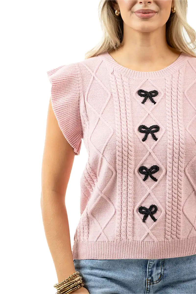 Bow Top (Light Pink) - Image 6