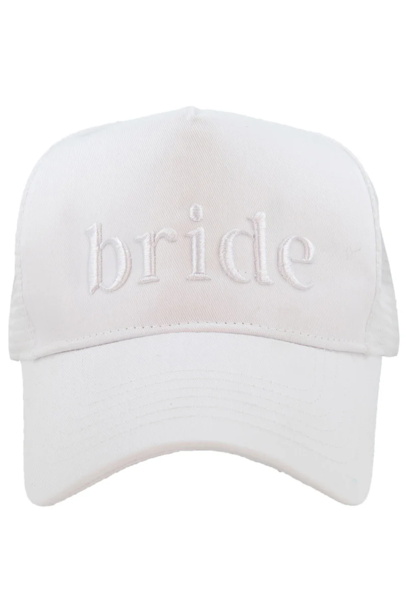 Bride 3-D Embroidered Trucker Hat - Image 2