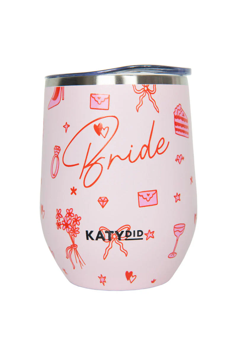 Bride Red Drawings Insulated Wine Tumbler - Image 2