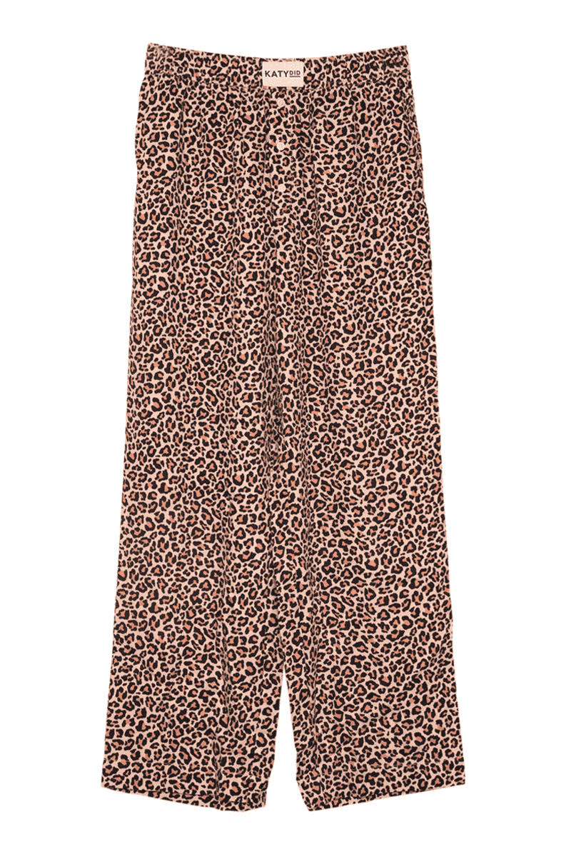 Brown Leopard Print Boxer Pants Women - Image 2