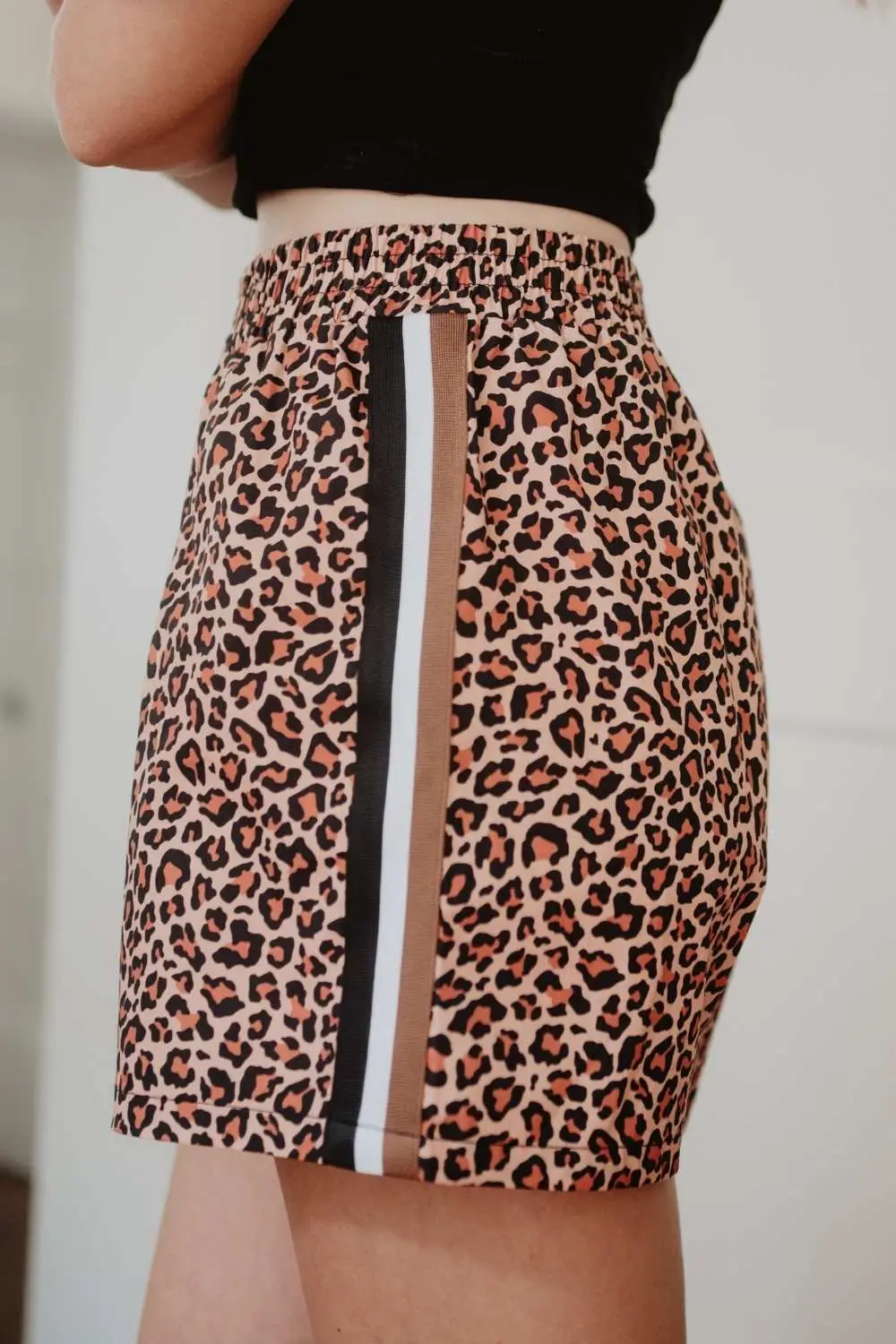 Brown Leopard Print Boxer Shorts - Image 2