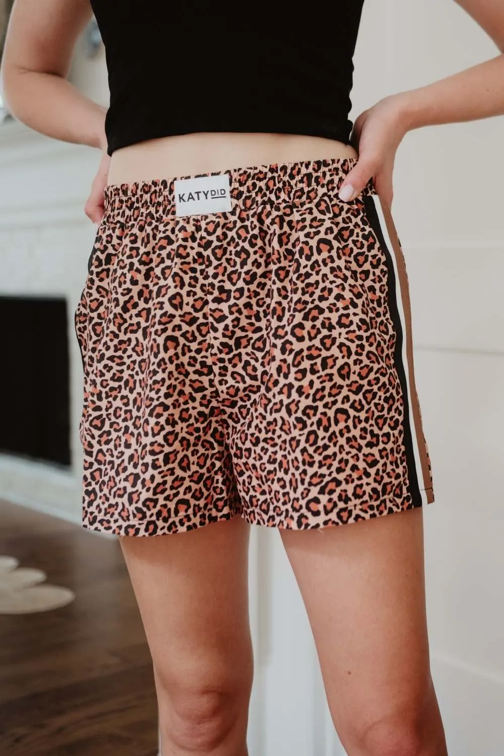 Brown Leopard Print Boxer Shorts - Image 3