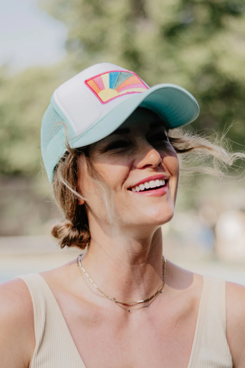 Bursting Sunshine Patch Foam Trucker Hat - Image 5