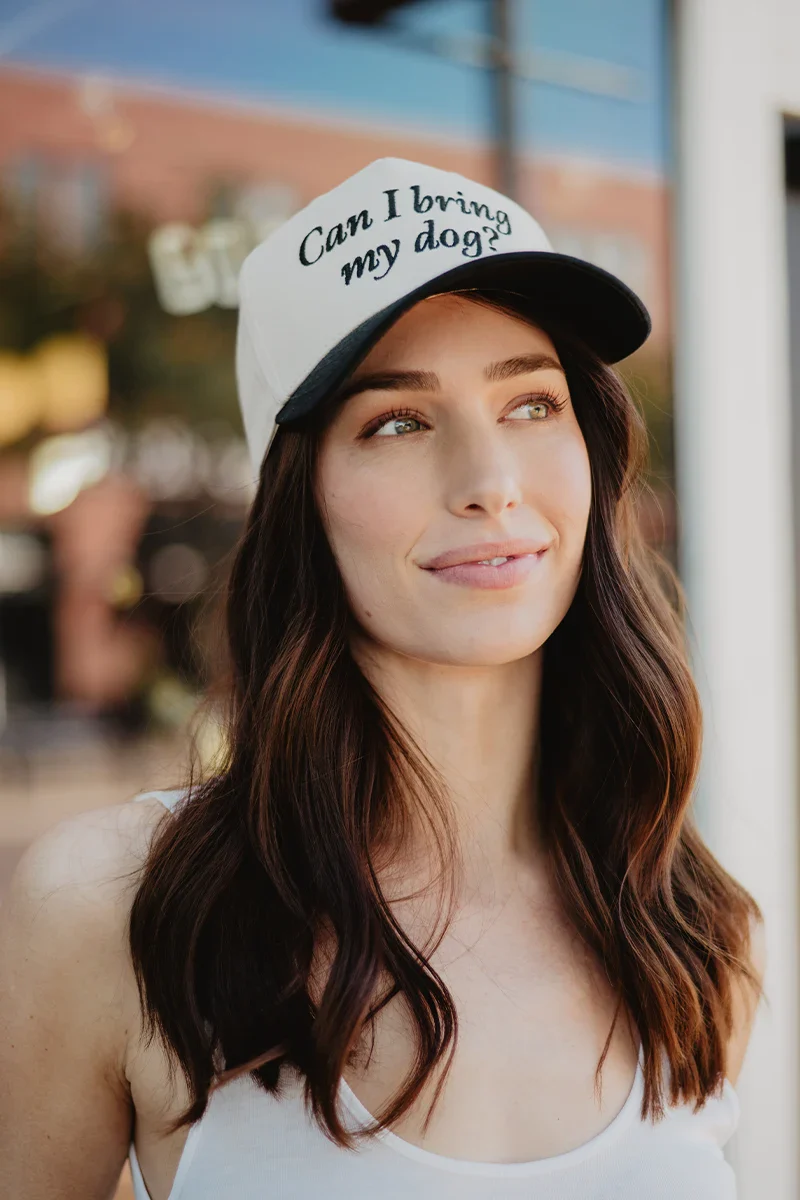 Can I Bring My Dog? Vintage Trucker Cap - Image 7