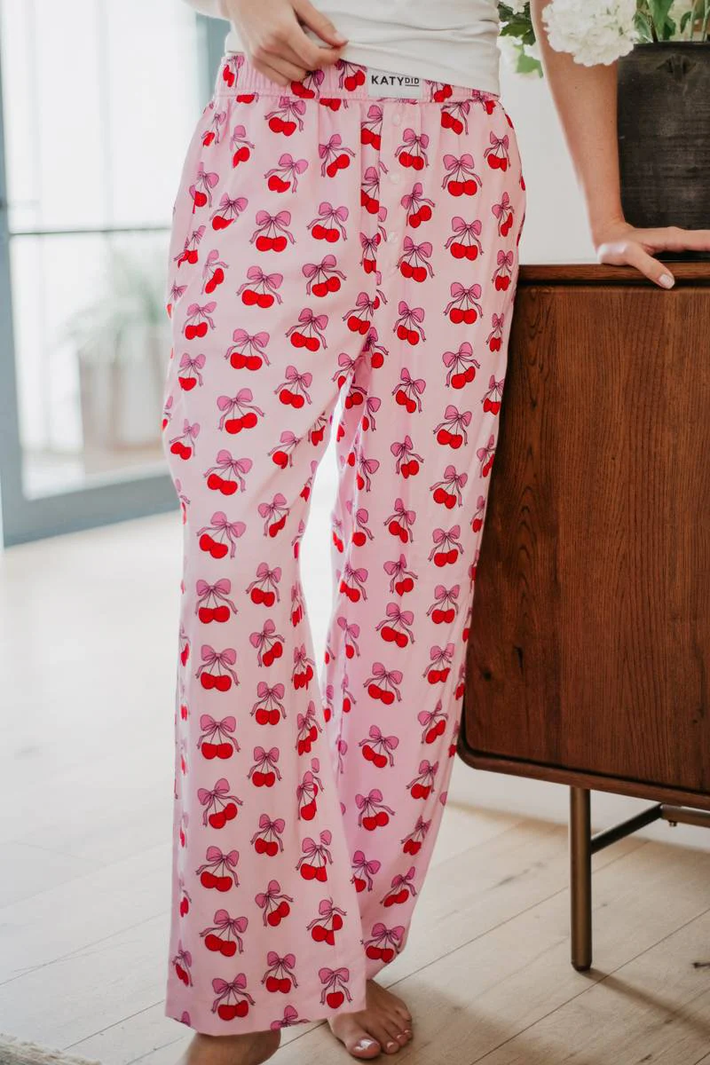 Cherry Bows All Over Boxer Pants - Image 2