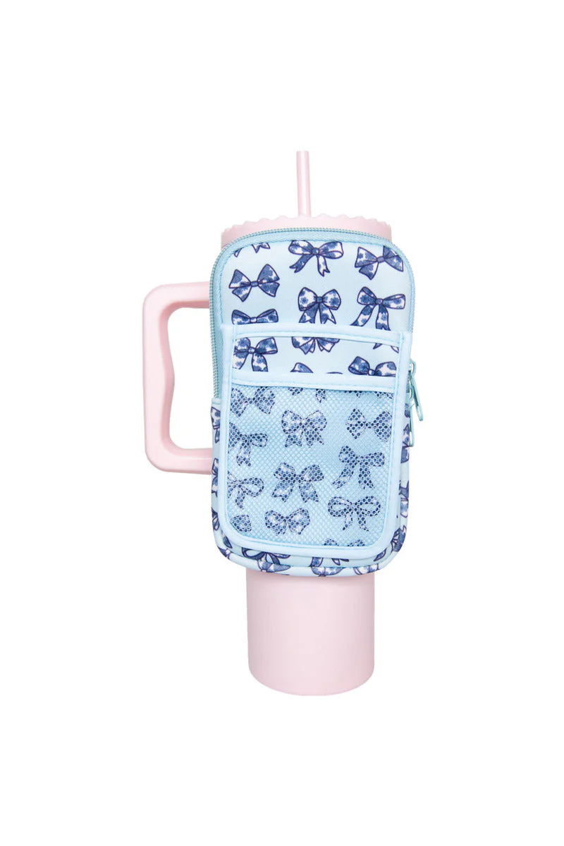 Chinoiserie Coquette Bows Tumbler Zipper Pouch - Image 3