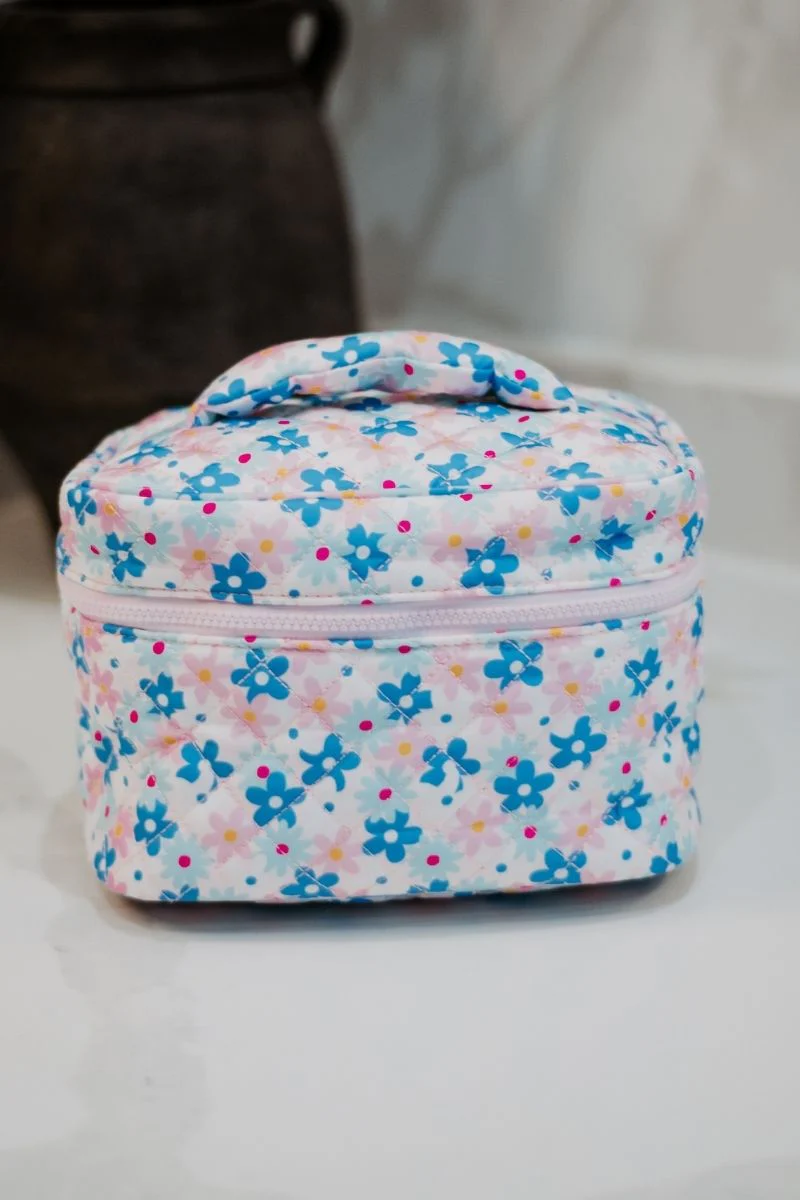 Dainty Floral Makeup Bag Womens - Image 2