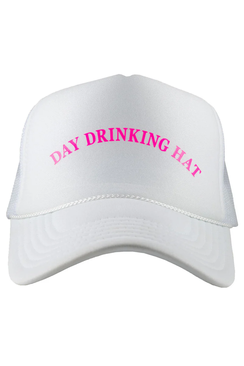 Day Drinking DECAL Foam Trucker Hat - Image 3