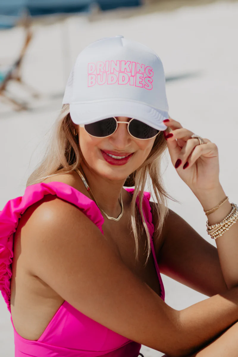 Drinking Buddies DECAL Foam Trucker Hat - Image 4