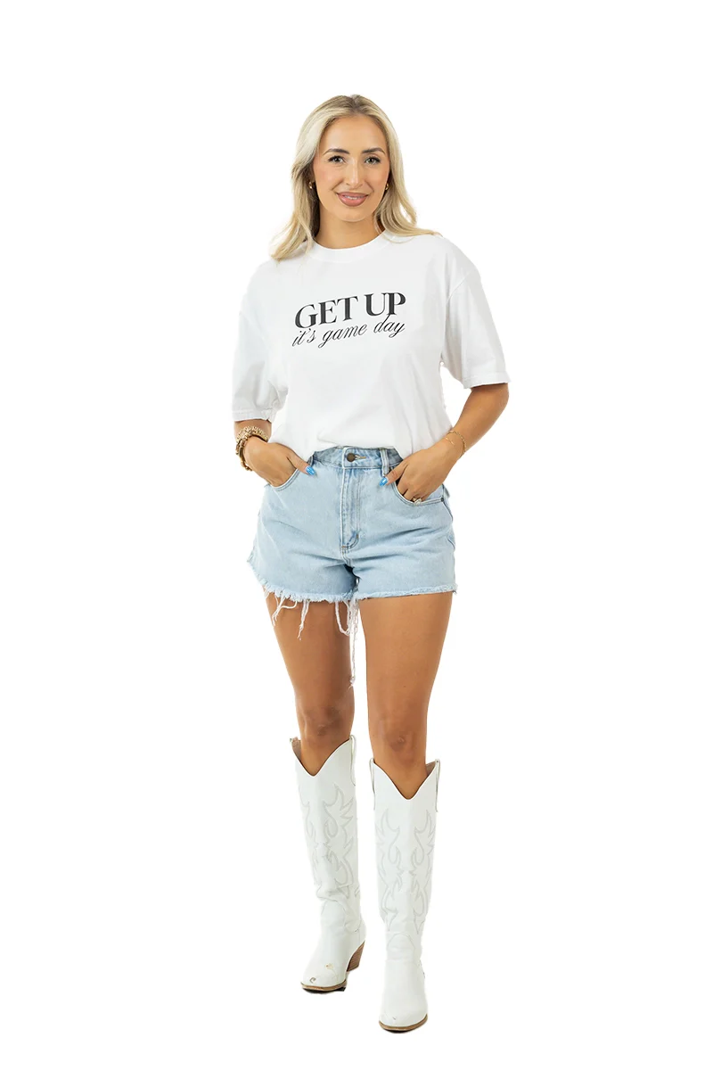 Get Up It's Game Day Graphic Tee for Women - Image 11