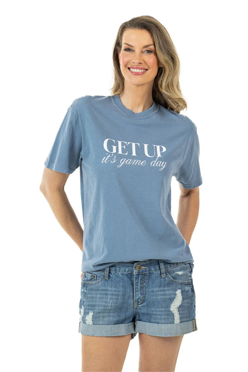 Get Up It's Game Day Graphic Tee for Women - Image 15