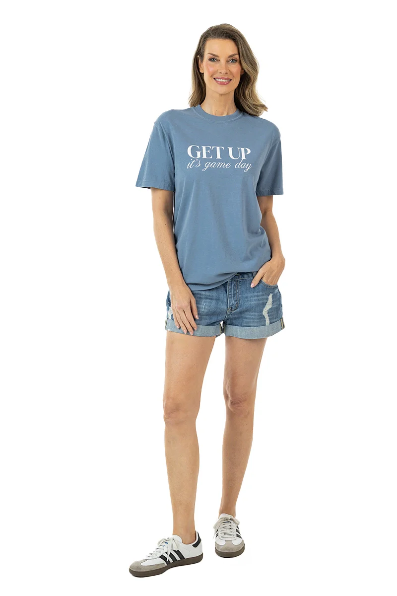 Get Up It's Game Day Graphic Tee for Women - Image 17
