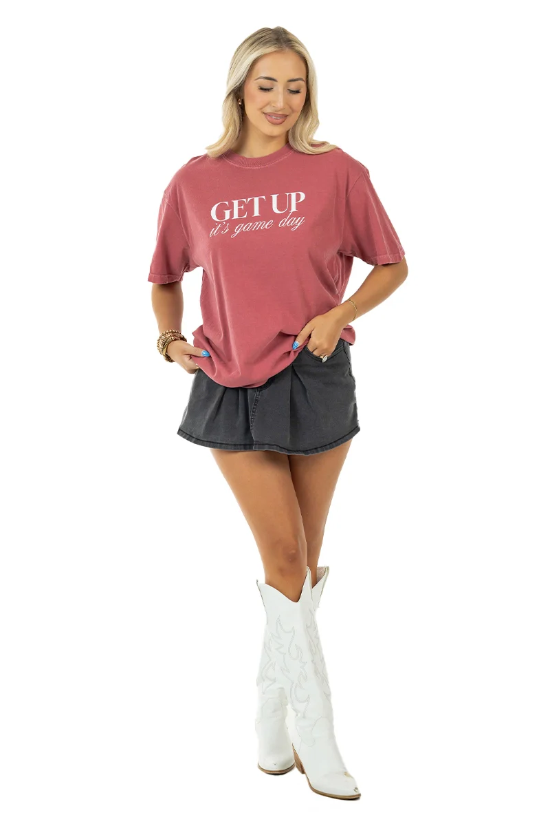Get Up It's Game Day Graphic Tee for Women - Image 4