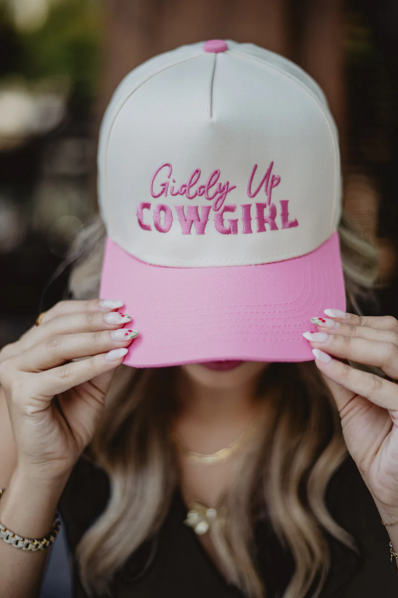 Giddy Up Cowgirl Two-Toned Vintage Hat