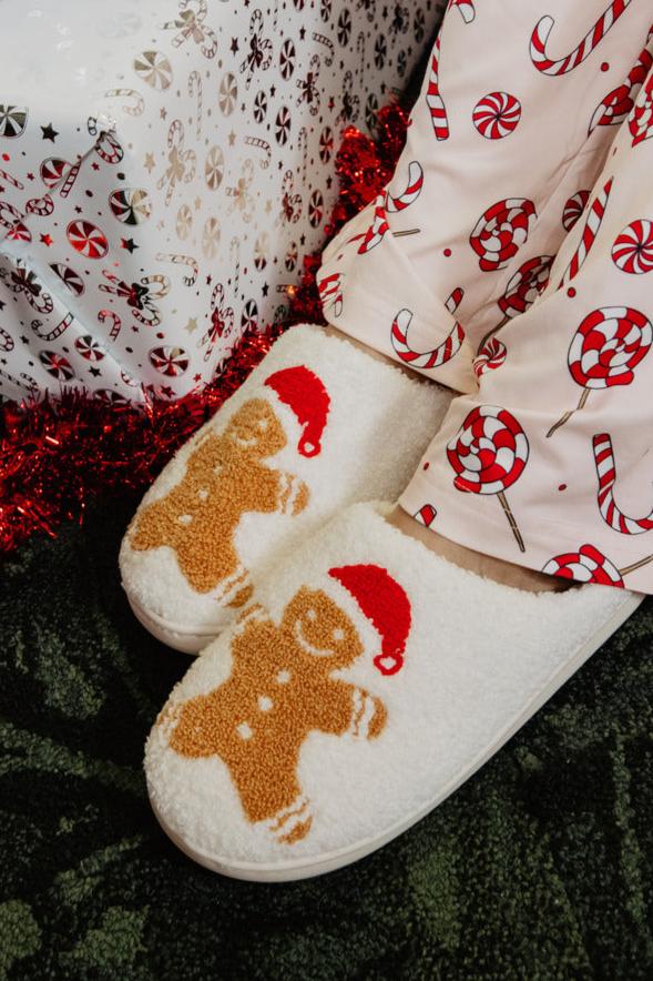 Gingerbread Man Women's Slippers - Image 2