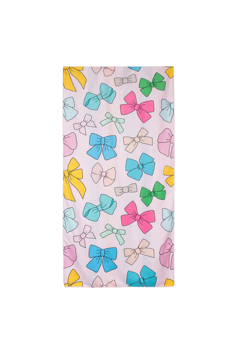 Girly Bows Reversible Microfiber Towel - Image 2