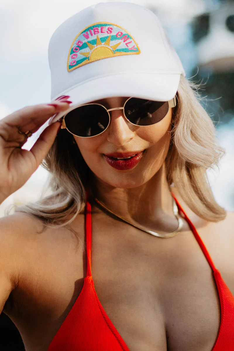 Good Vibes Only Patch Foam Snapback - Image 5