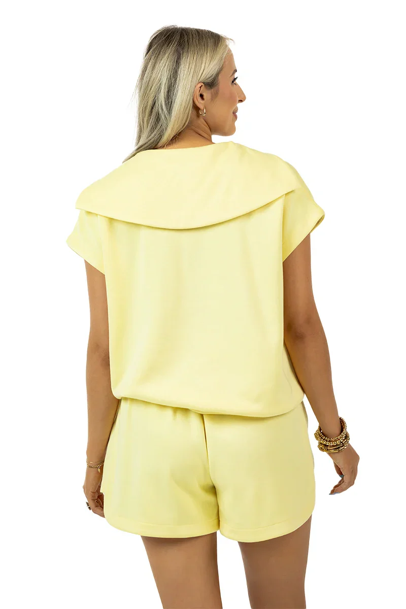 Half Zip Matching Set Yellow - Image 7
