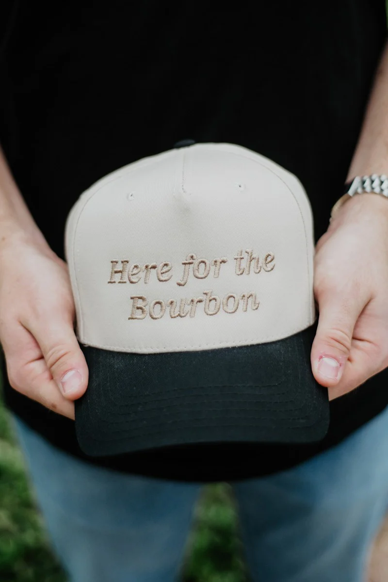 Here For the Bourbon Men's Two Toned Hat - Image 2