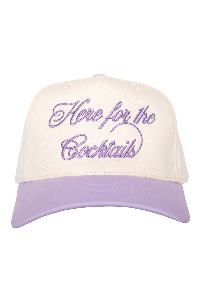 Here For the Cocktails Retro Two-Toned Hat - Image 9