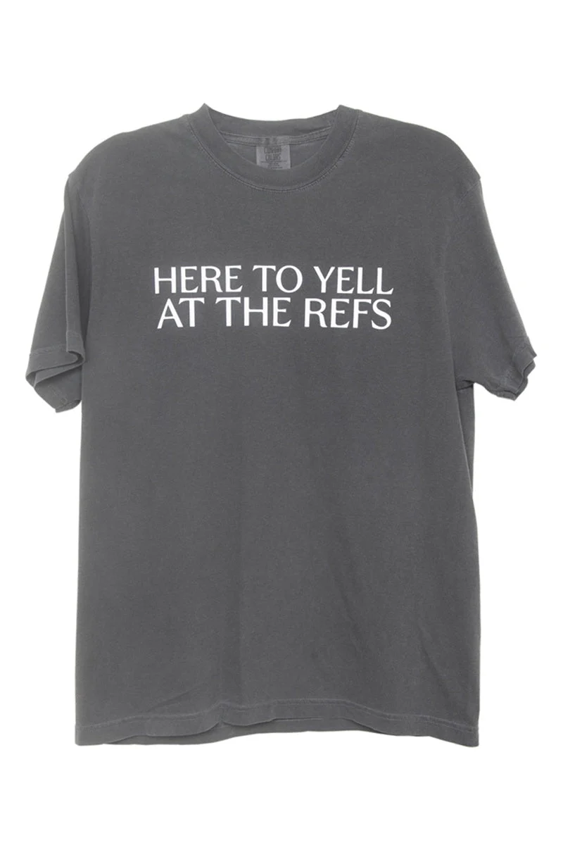 Here To Yell At The Refs Woman Graphic Tee - Image 10