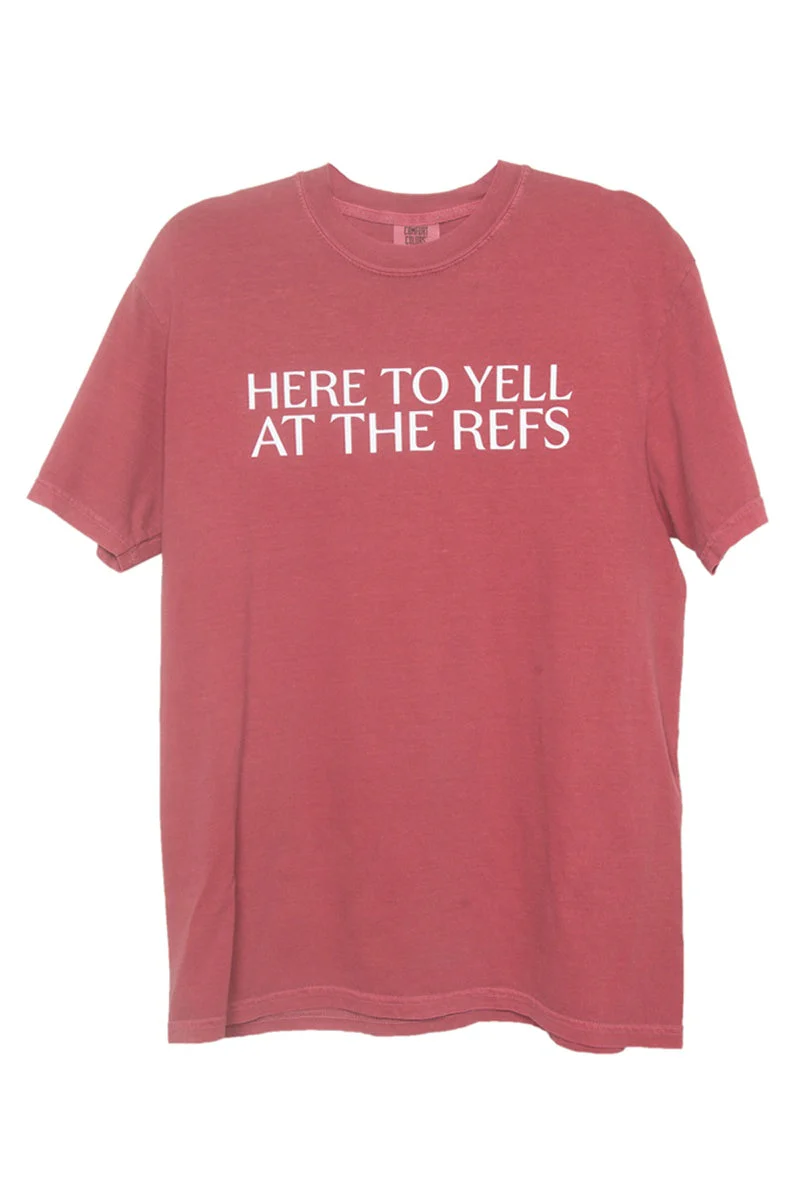Here To Yell At The Refs Woman Graphic Tee - Image 4