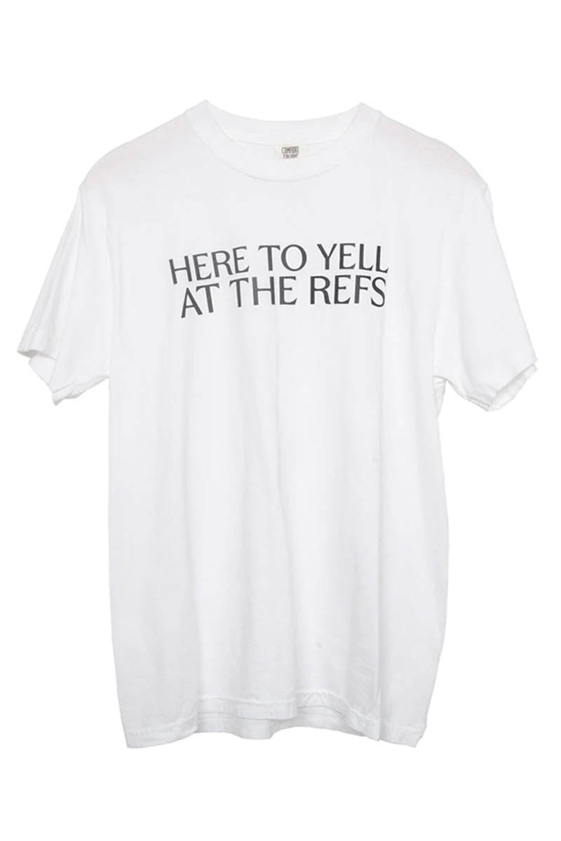 Here To Yell At The Refs Woman Graphic Tee - Image 7