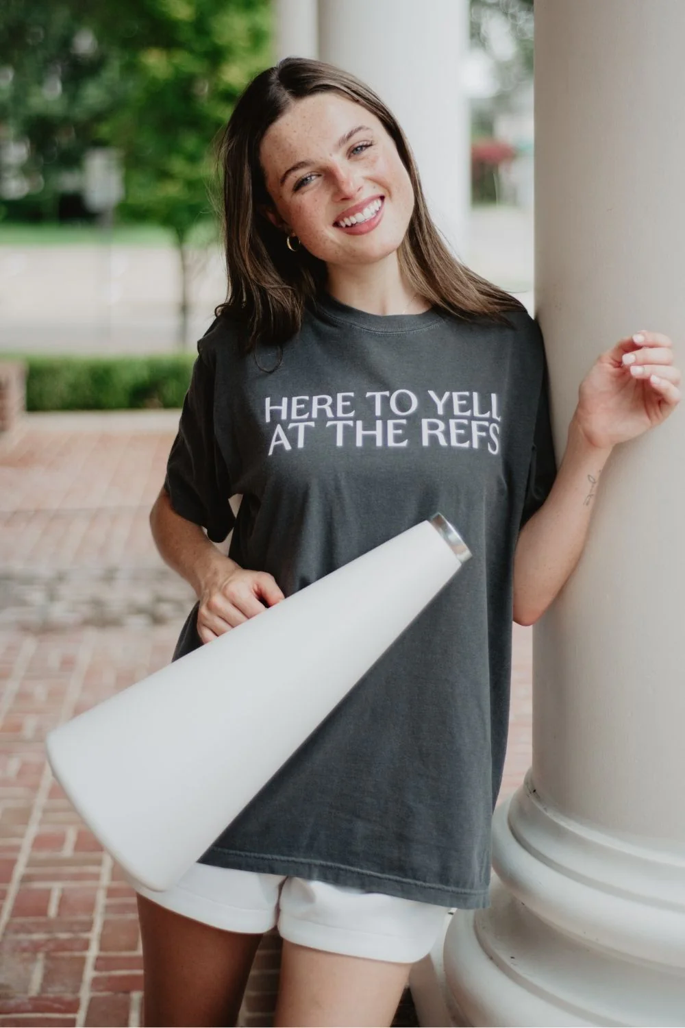 Here To Yell At The Refs Woman Graphic Tee - Image 8