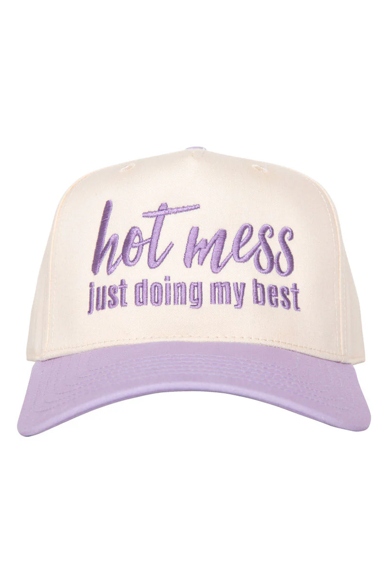 Hot Mess Just Doing My Best Two-Toned Vintage Hat - Image 8