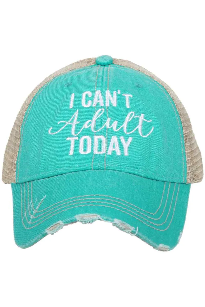 I Can't Adult Today Trucker Hat - Image 3