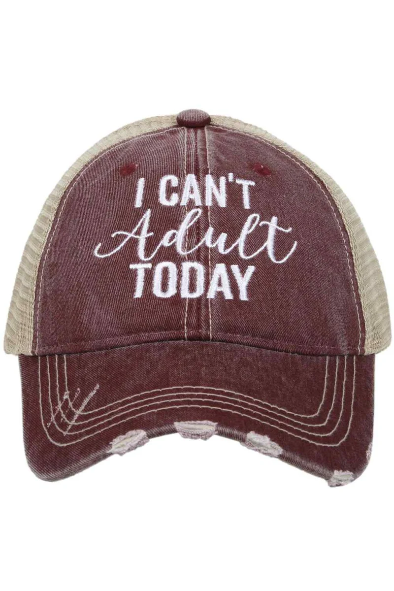 I Can't Adult Today Trucker Hat - Image 4
