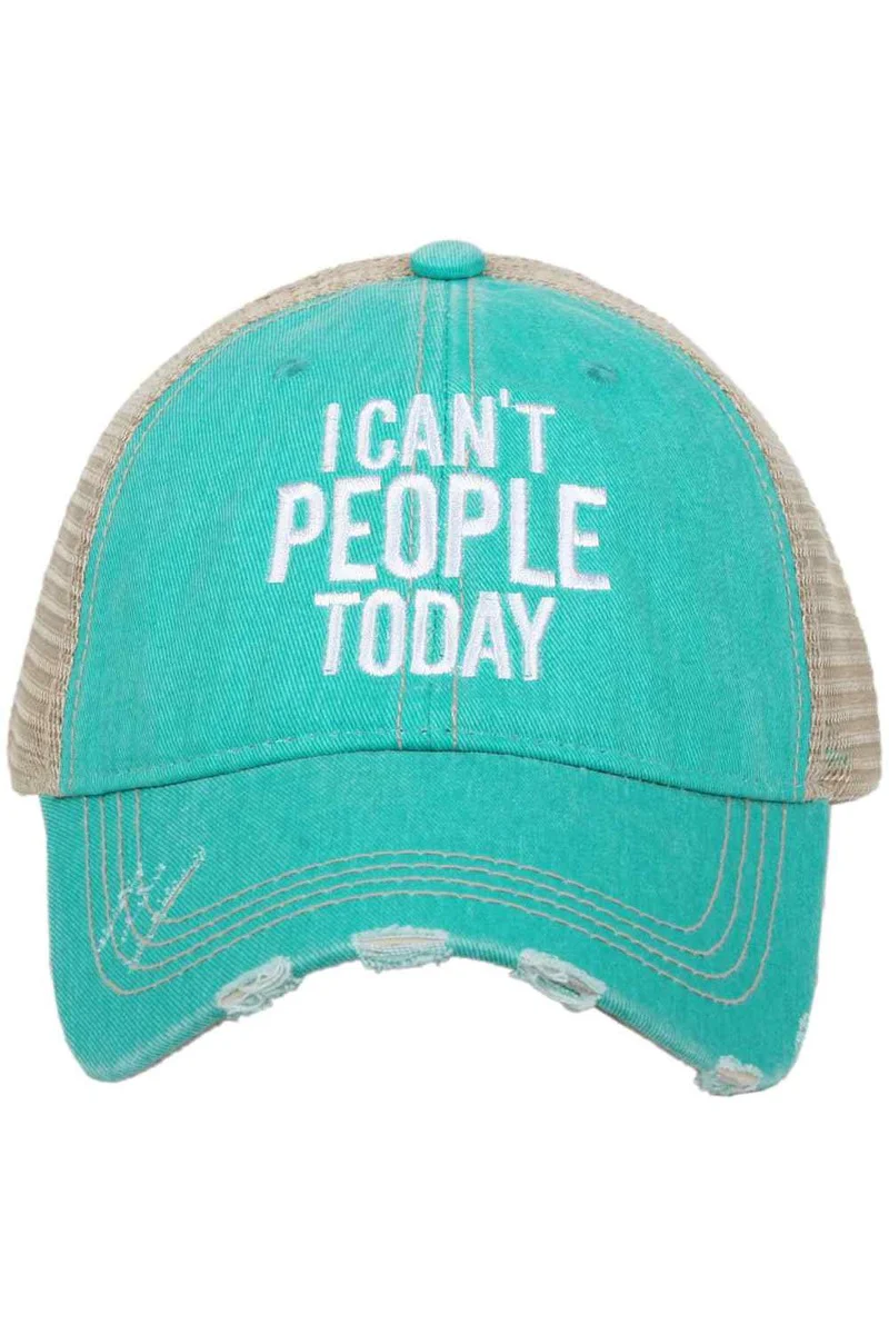 I Can't People Today Trucker Hat - Image 2