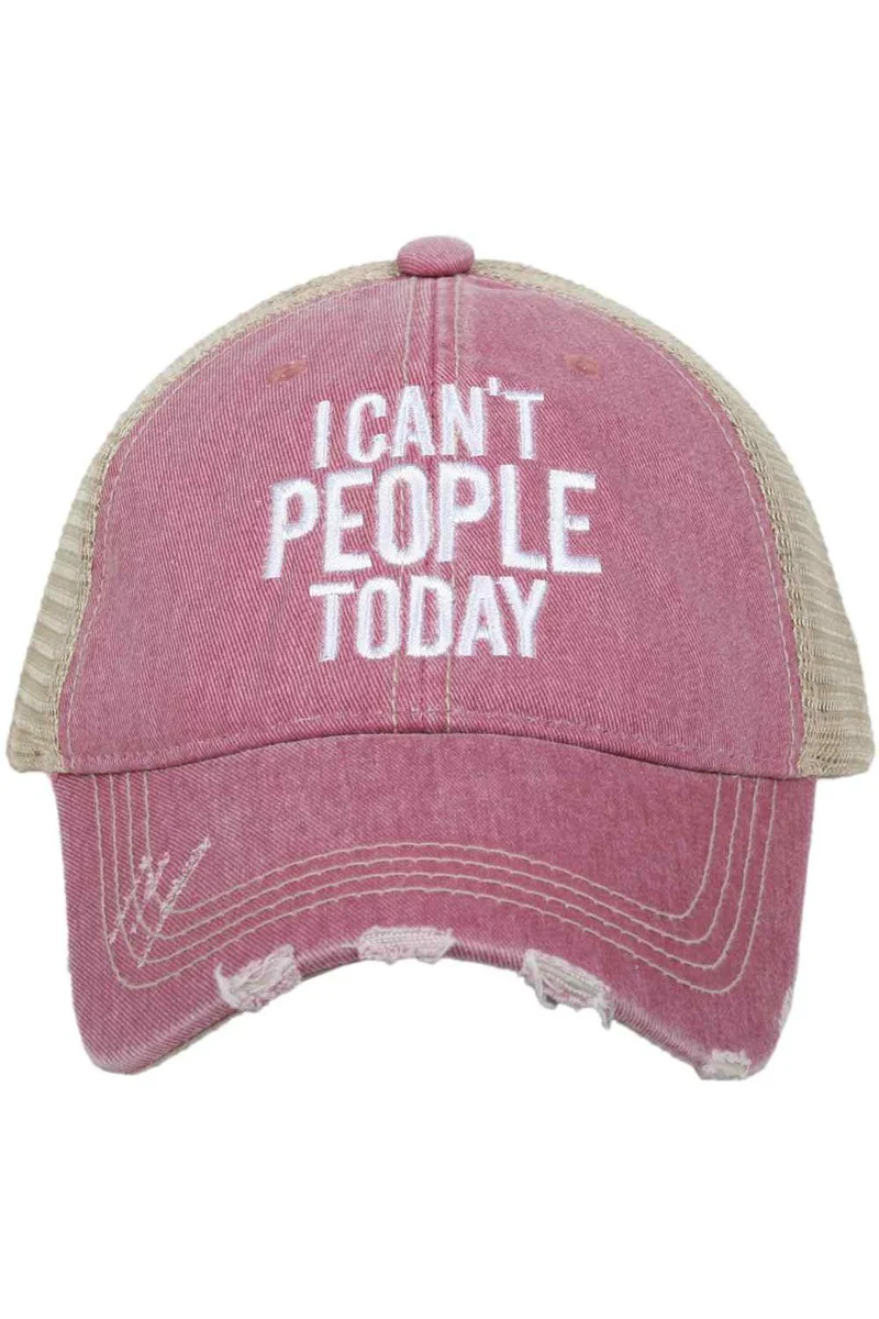 I Can't People Today Trucker Hat - Image 4