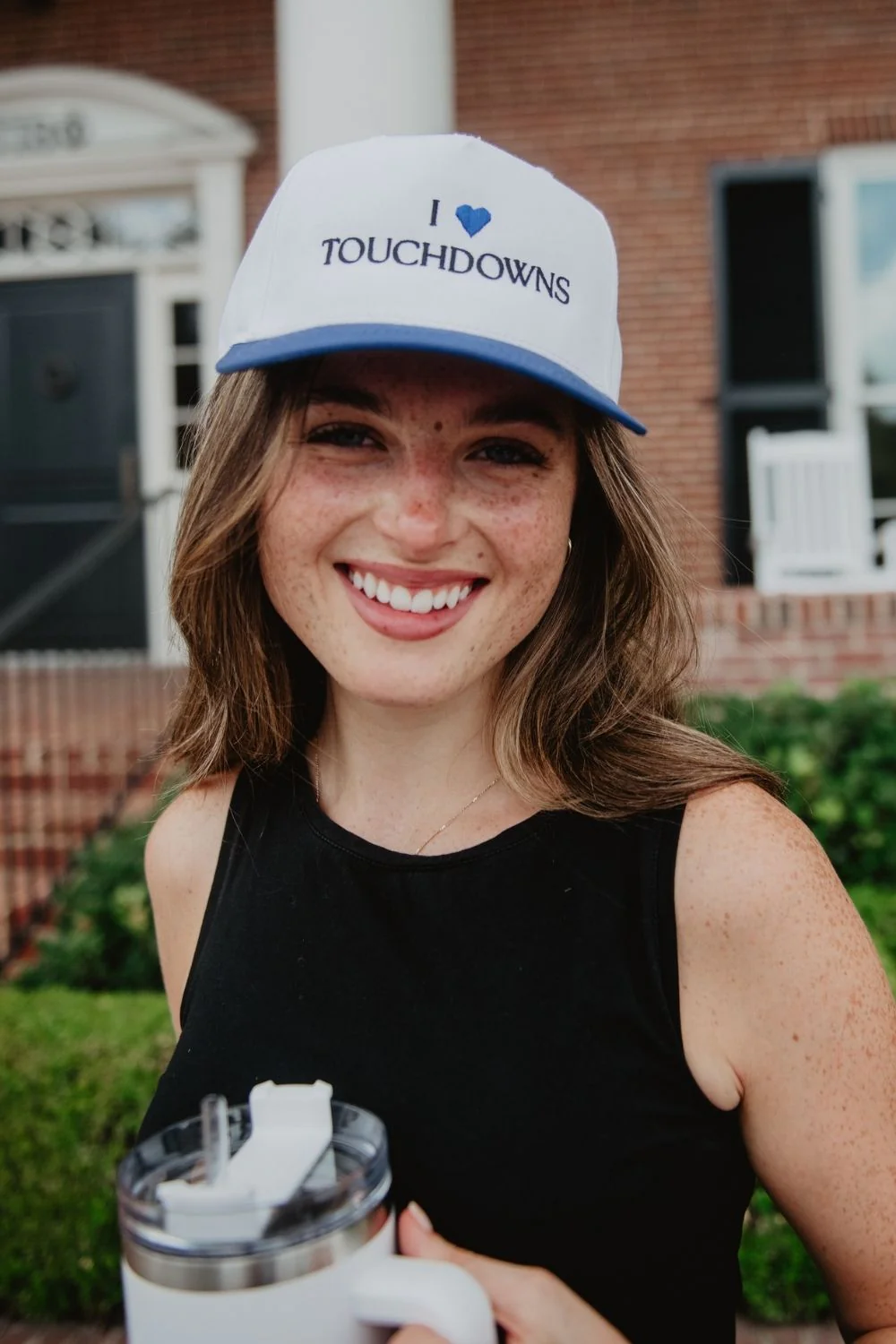 I Heart Touchdowns Two-Tone Snapback Hat - Image 5