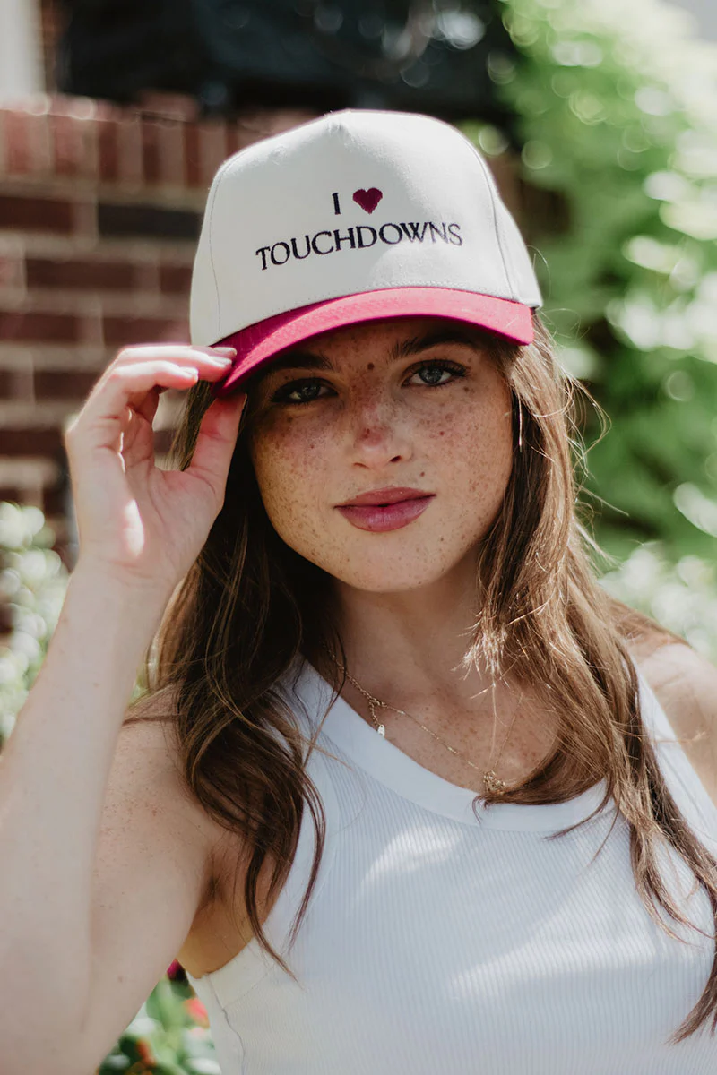 I Heart Touchdowns Two-Tone Snapback Hat - Image 9