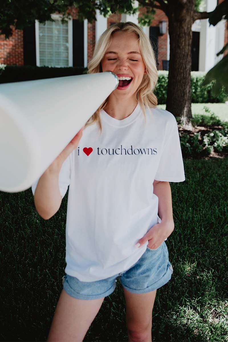 I Heart Touchdowns Women's Graphic Tee - Image 2