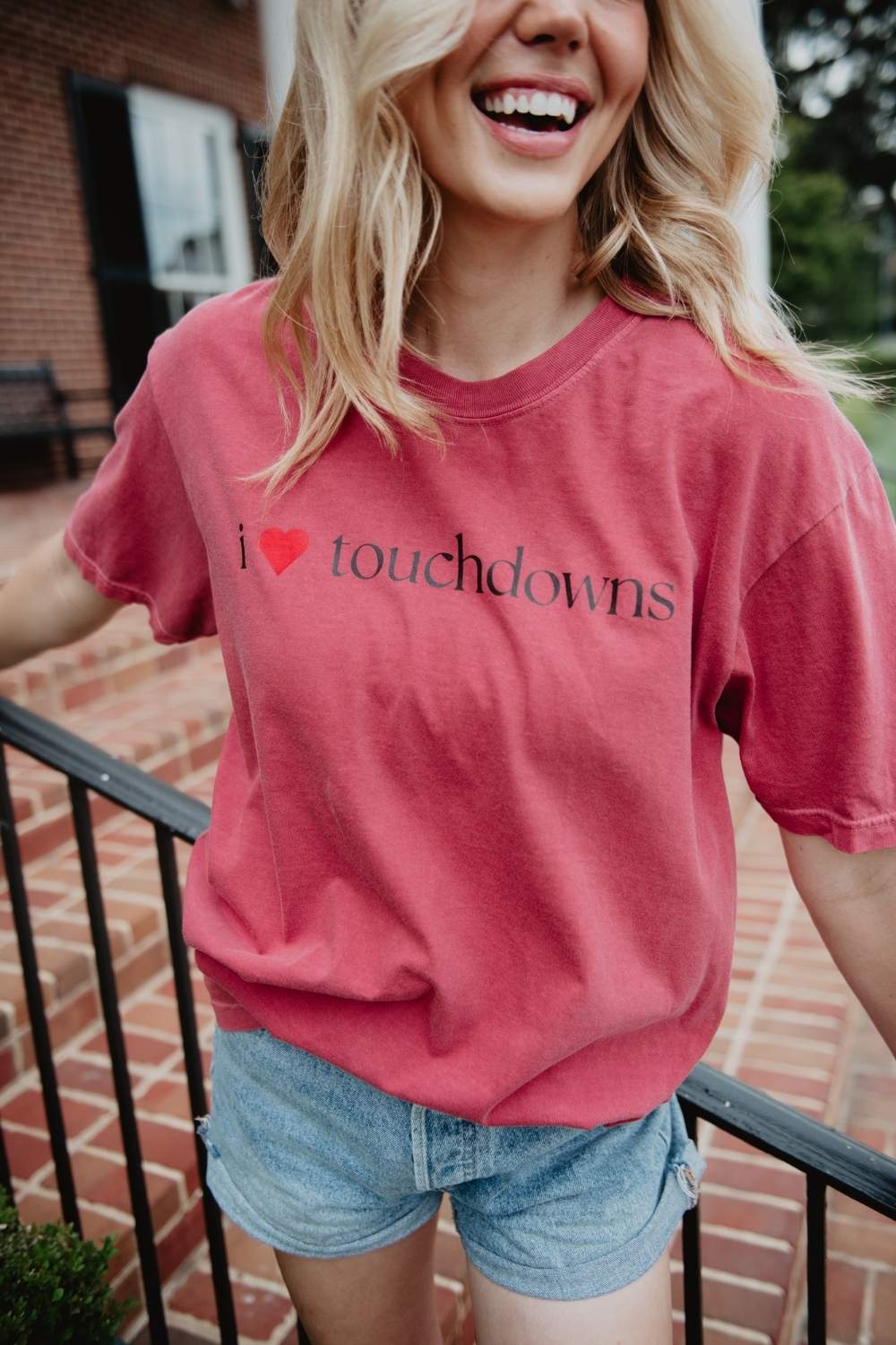 I Heart Touchdowns Women's Graphic Tee - Image 9