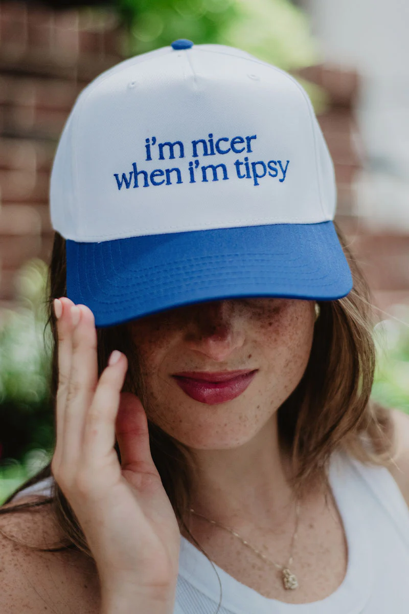 I'm Nicer When I'm Tipsy Retro Trucker Hats - Image 10