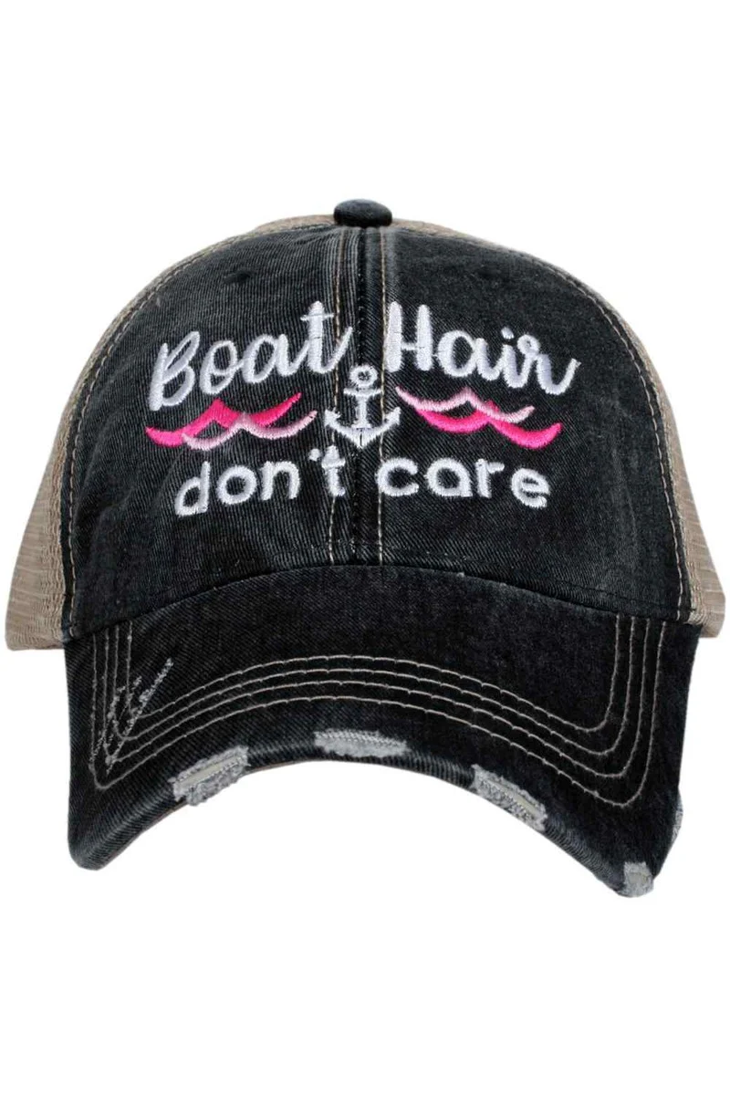 Boat Hair Don't Care Women's Trucker Hats