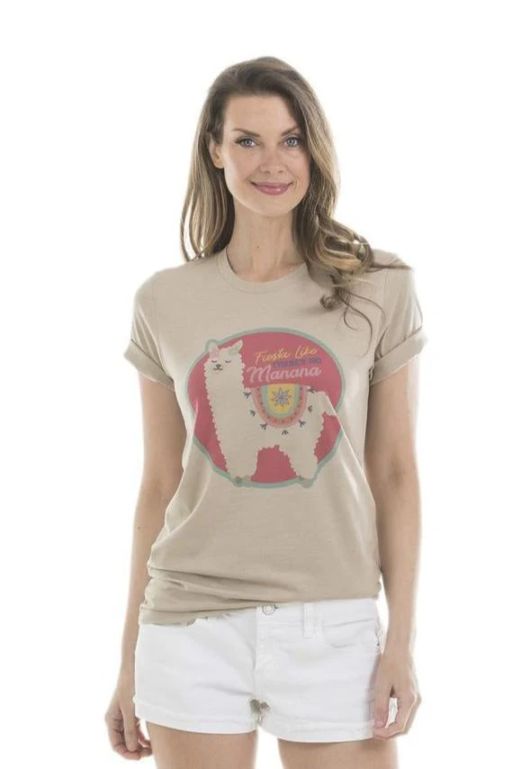 Fiesta Like There’s No Manana Llama T-Shirts - Image 5