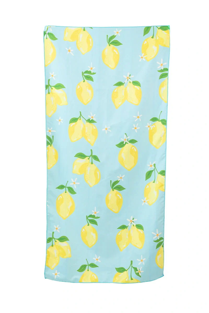 Lemons Quick Dry Reversible Beach Towel - Image 4