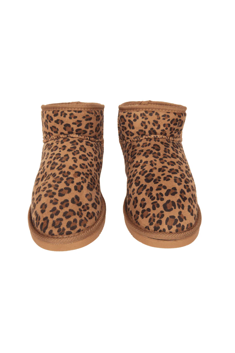 Leopard Print Fur Mini Ankle Boots - Image 4