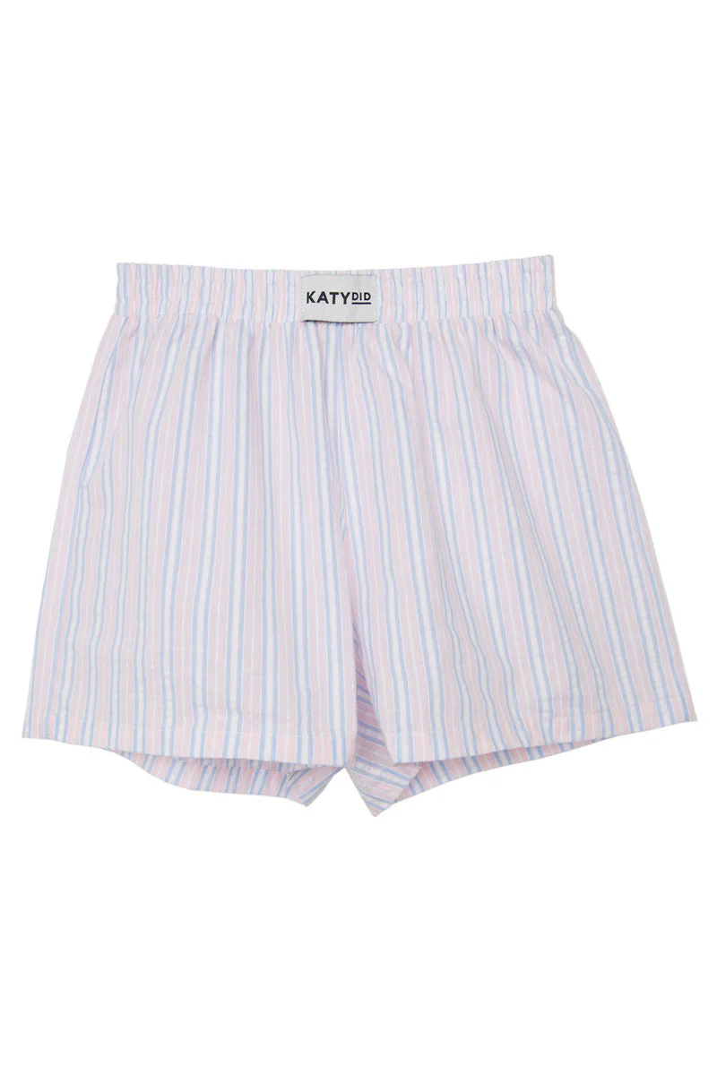 Light Pink and Blue Striped Boxers - Image 2