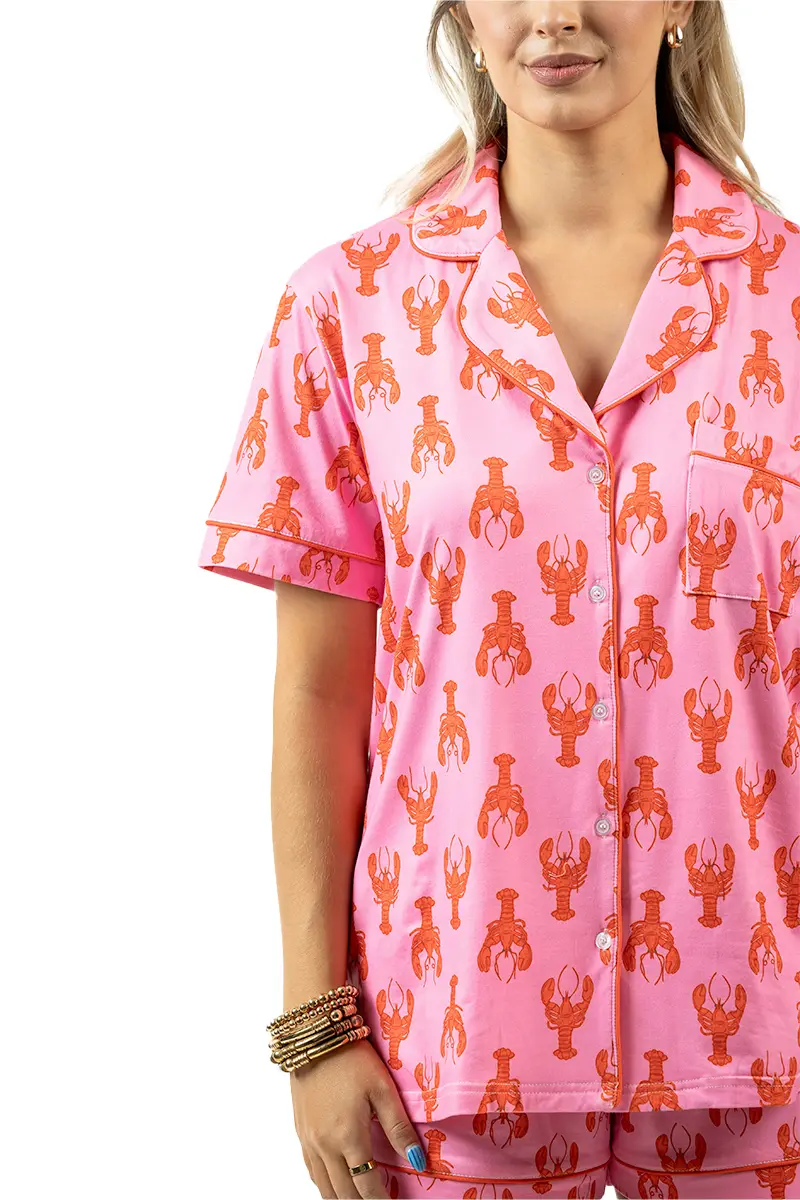 Lobsters Women's Pajama Shorts - Image 6
