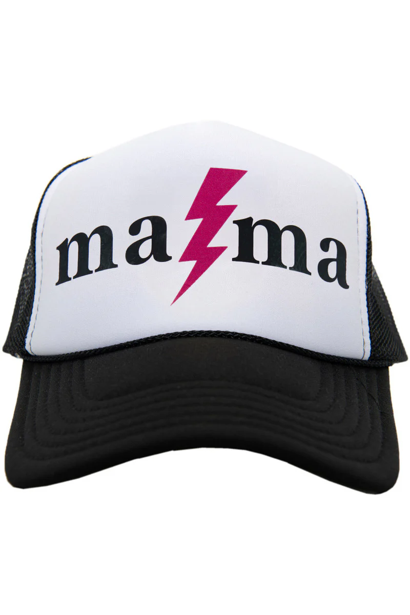 MAMA Lightning Bolt Foam Trucker Hat - Image 5